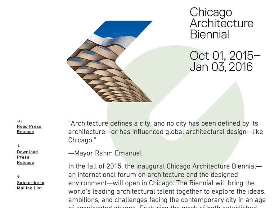 chicago architecutal bienniel