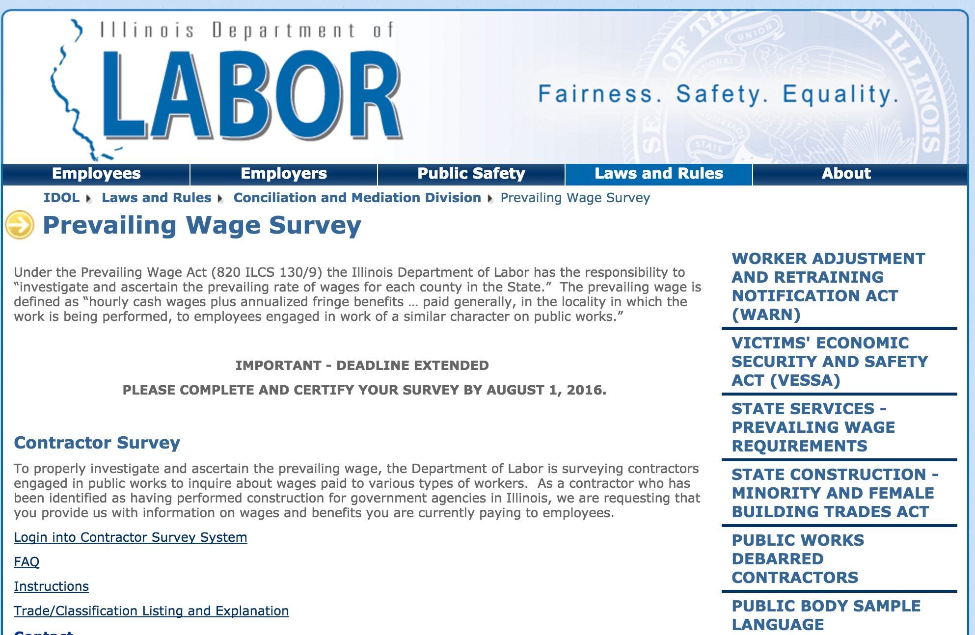 DOL prevailing wage