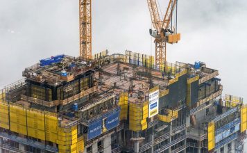 Vista Tower construction hits halfway point