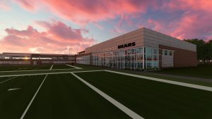 Mortenson completes enclosure of Halas Hall addition for Chicago Bears