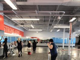 Deep cleaning at Blink Fitness