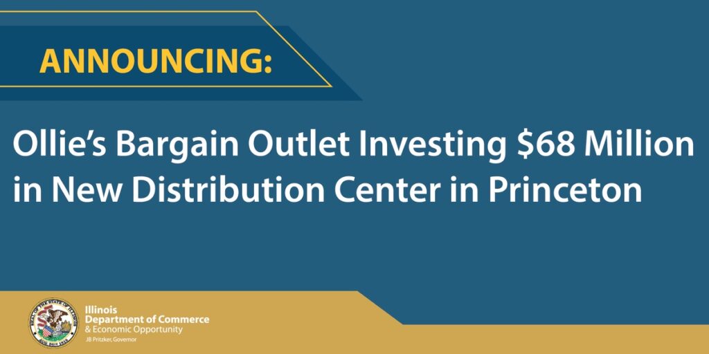 Ollie’s Bargain Outlet building 68 million distribution center in Princeton Chicago