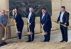 Illinois Gov. JB Pritzker (second from right) joins other dignitaries at the groundbreaking ceremony Sept. 6. (Illinois Dept. of Commerce & Economic Opportunity via X)