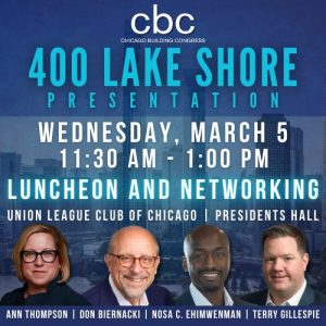 Related Midwest’s 400 Lake Shore project takes center stage at Chicago Building Congress luncheon