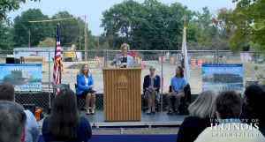 UIS breaks ground on $42.5 million Library Commons; foundation work underway