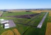 Crosswind runway under construction at Morris Municipal Airport